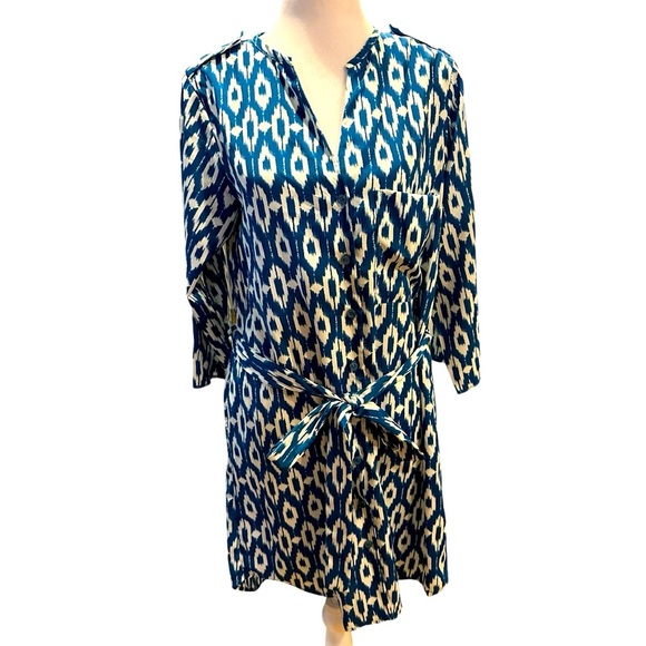 Maeve Chic Blue Patterned Dress size S - Picture 1 of 13